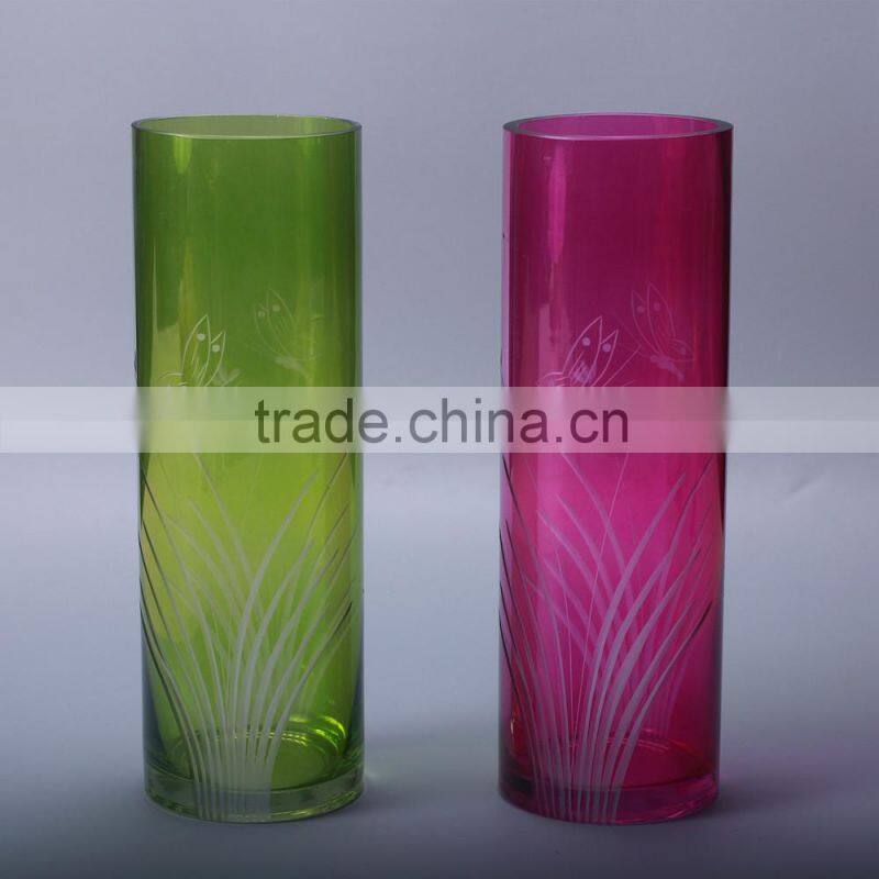 Cylinder vase for home deco