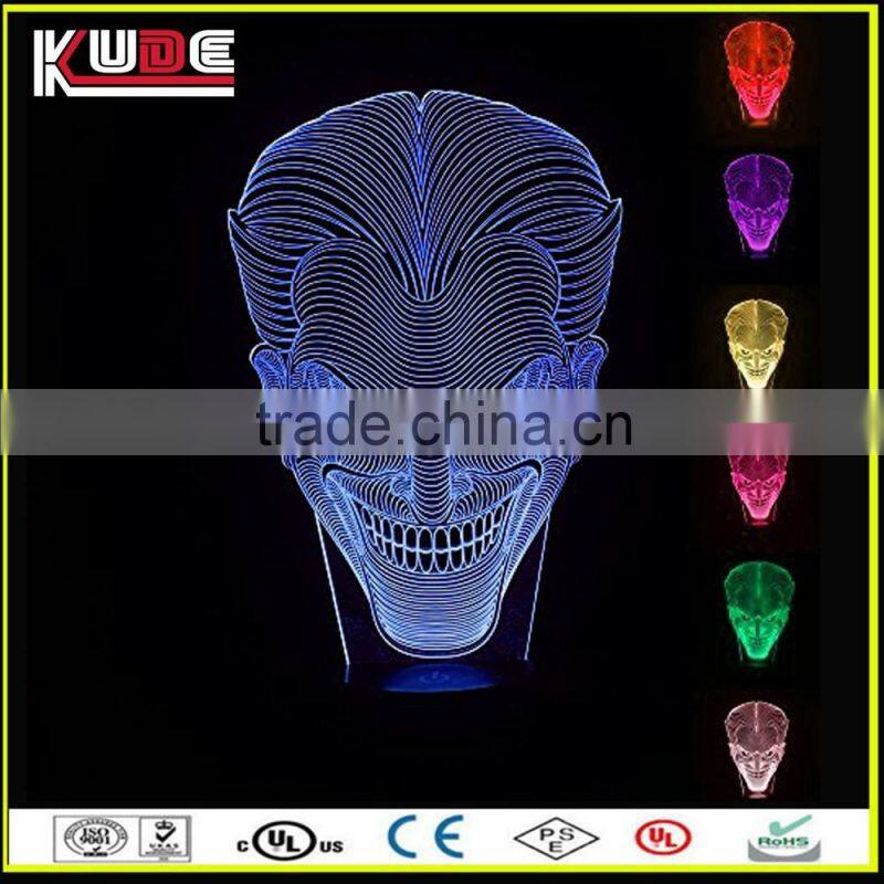 Custom Made Illusion Effect Beautiful 3D Acrylic Lamp From Guangdong