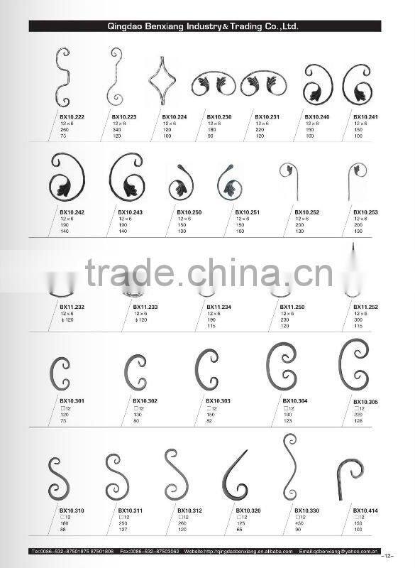 decorative fence and gates wrought iron scrolls 10.095