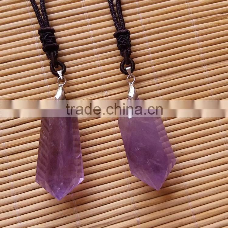 beautiful natural amethyst crystal pendants with different sizes for sale