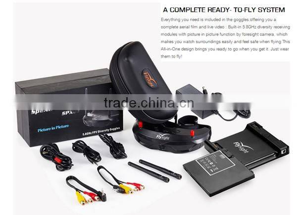 Flysight FPV 5.8GHz 40CH Diversity Goggles SpeXman for FPV Racer