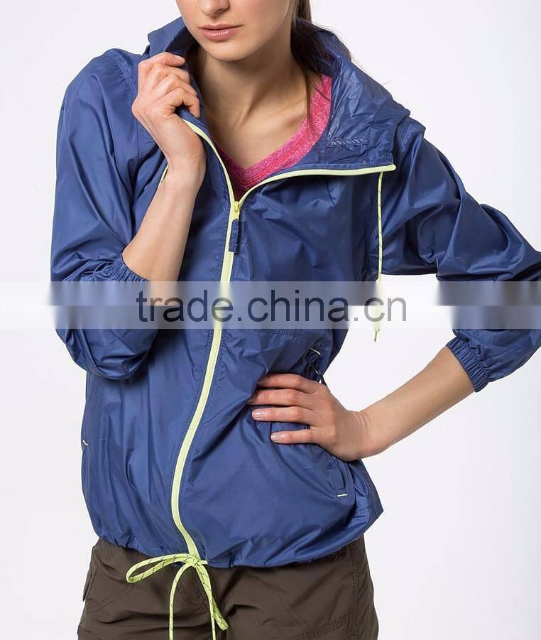 Ramax Custom Women Plain Lightweight Outdoor Windbreaker Track Jackets