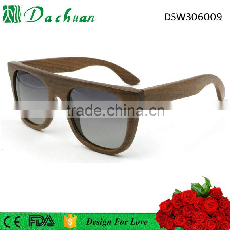 2016 new design high quality 100% natural high wood sunglasses wenzhou wood sunglasses factory