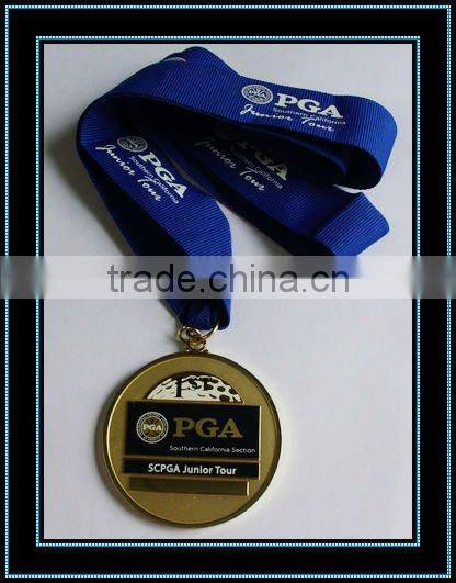 sports medal with customized ribbon