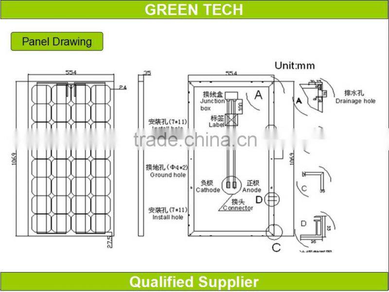 GT85-16-M 85W 16V solar module price africa