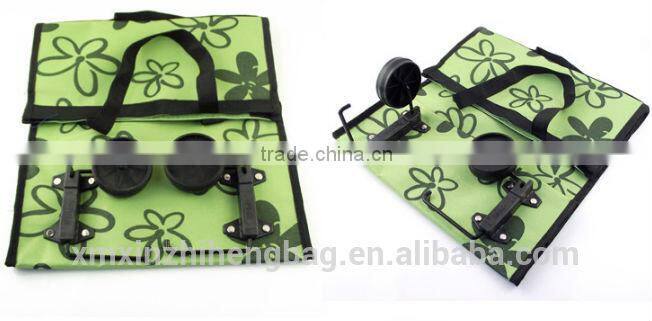 Portable Folding Shopping Bag With Wheels
