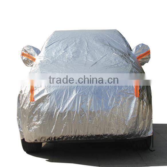 Silver Polyester Car Cover/car protective cover shelter super quality