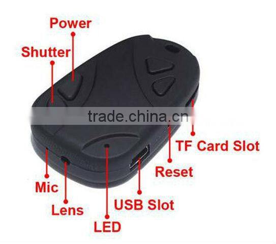 Mini 808 Car Keychain Hidden Camera DVR, HD Car key Micro Video Camcorder