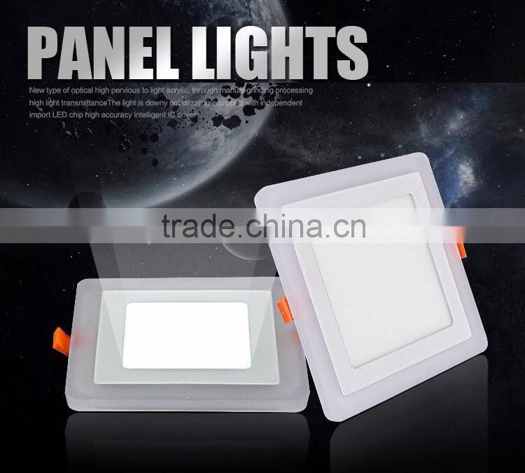 New Design 3 Modes Round Square recessed led Panel Down Light 16W