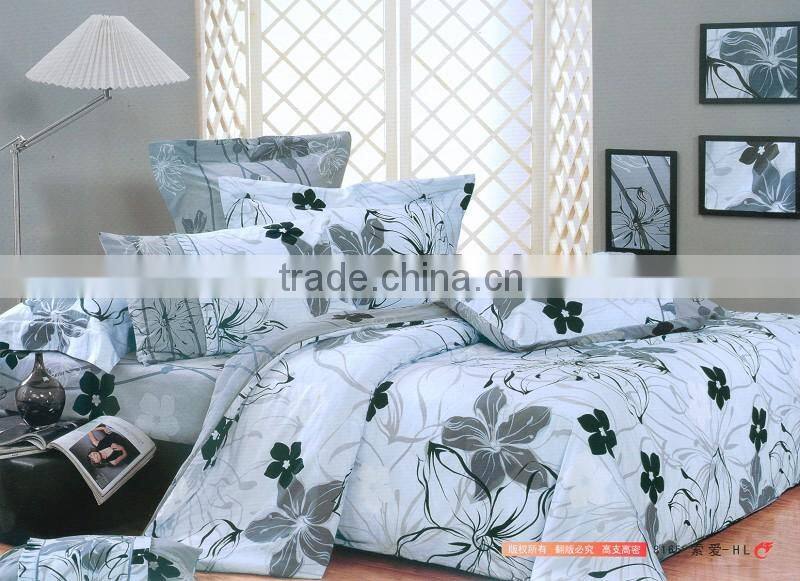 100% cotton Canada Bed Linen Duvet Cover Set/nice print bed cover set