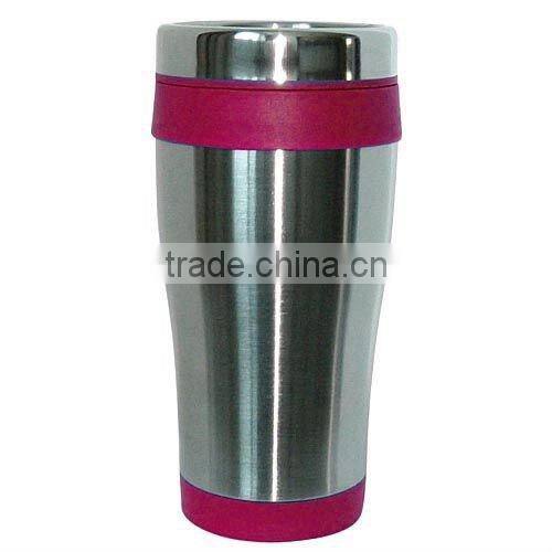 18oz stainless steel mug with plastic outer