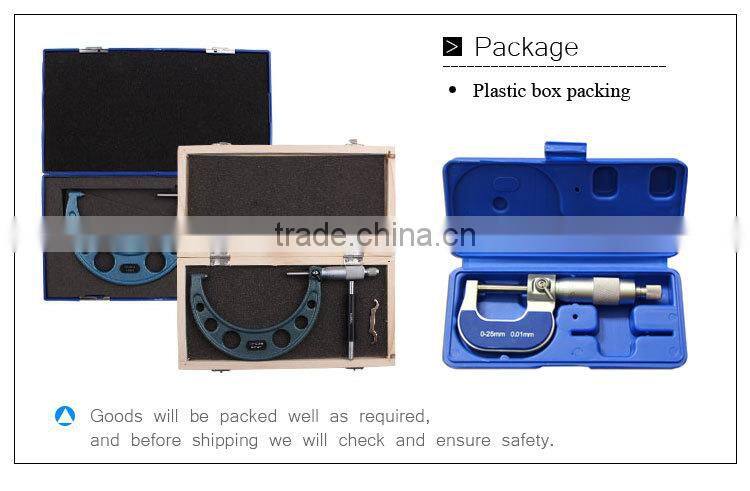 outside micrometer with adjustable anvil