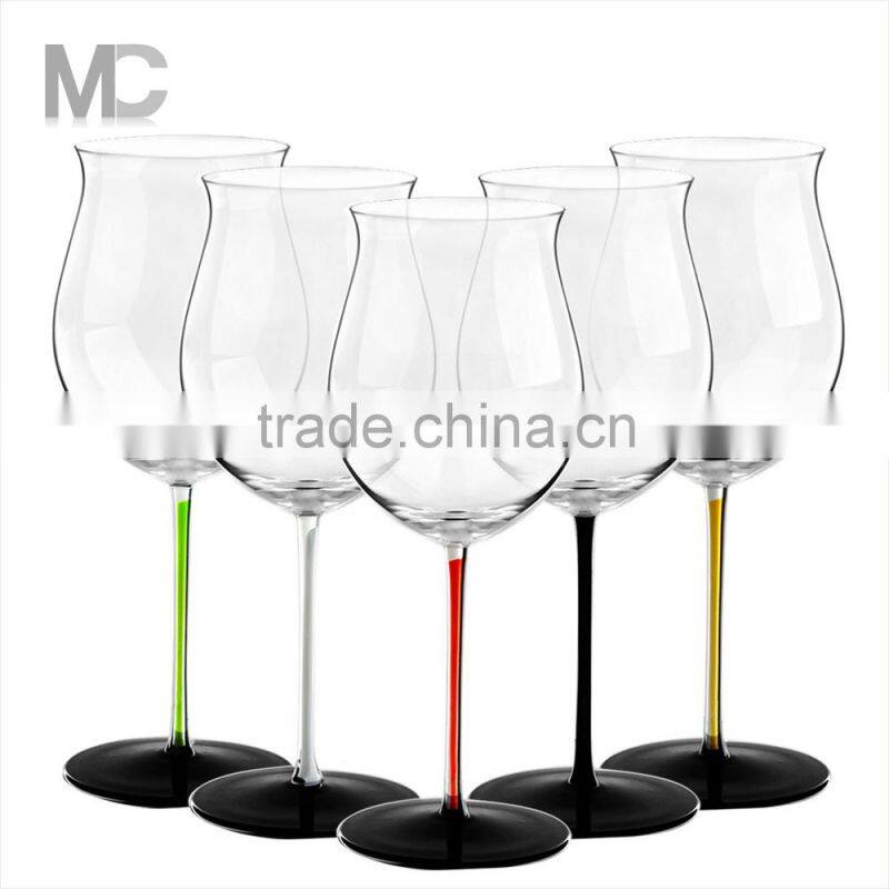 Decorated Clear Crystal Wine Glass for Wedding and Events