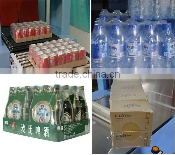 shrink packing machine sealing part and heat tunnel use for packing bottles