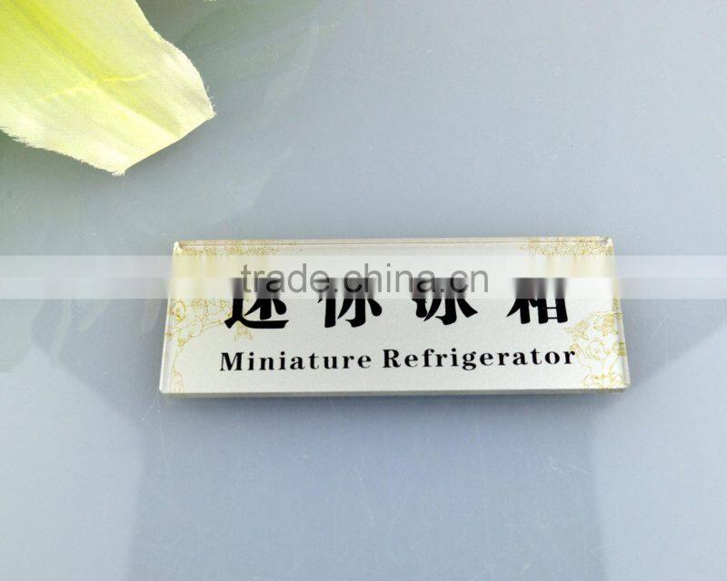High quality preprinted acrylic desktop goods tag holder wholesale