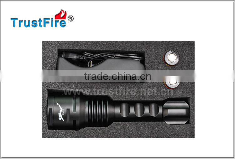 Hot sale TrustFire DF003 deep sea 3* CREE XM-L 2 Led lights, diving cree 3000lumen powerful scuba light 5-Modes Memory
