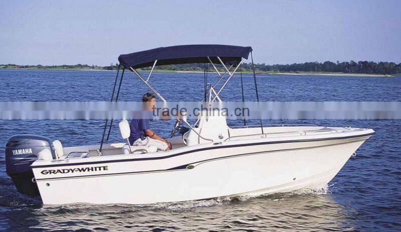 3 bow universal waterproof bimini boat tops with rear support poles