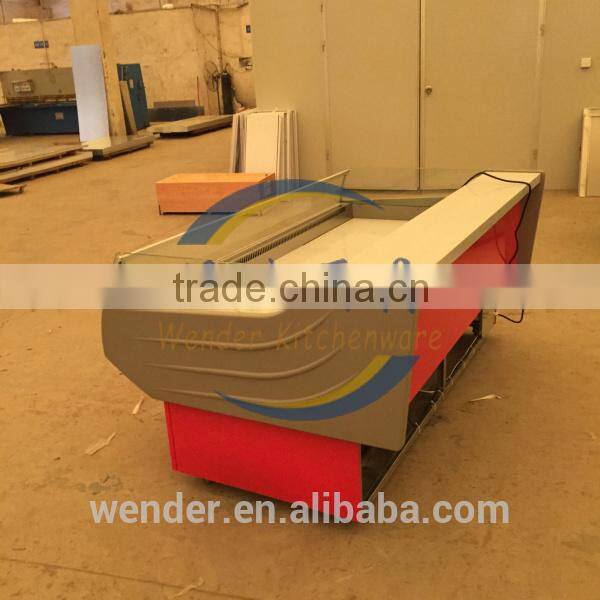 2.5M New Style supermarket used commercial deli seafood display cooler