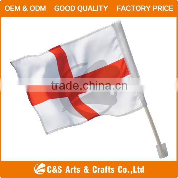 New Promotions Car Flag and Car Flagpole with Polyester Flag