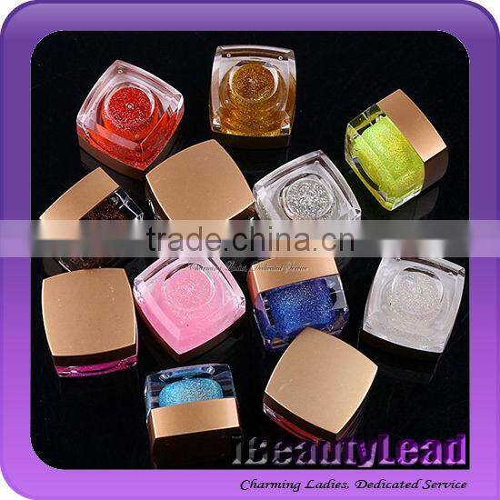 2014 Glitter UV gel nail uv gel with 12 colors
