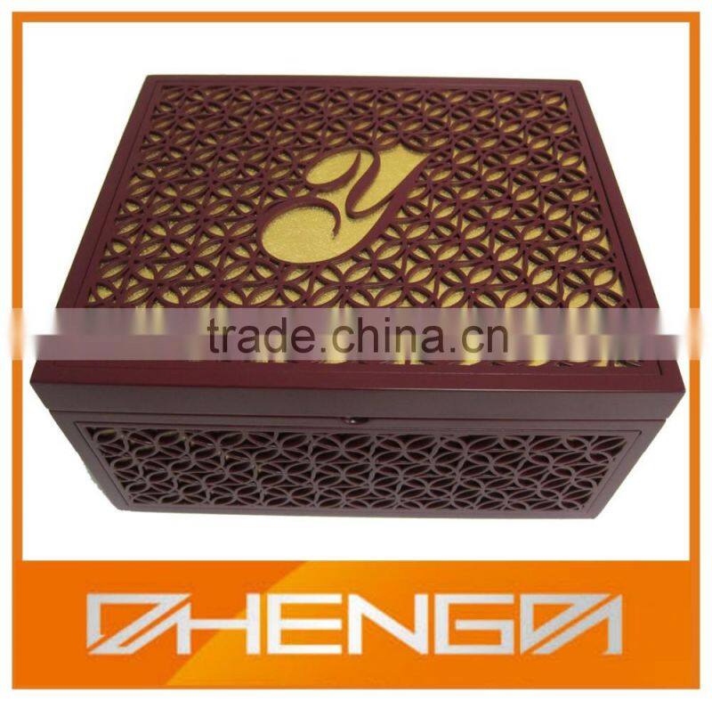 High quality Arabic Laser Engraved Box Display Wood Box