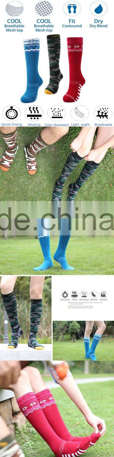Brand Outdoor Sport Ski knee high thermal warm Socks men