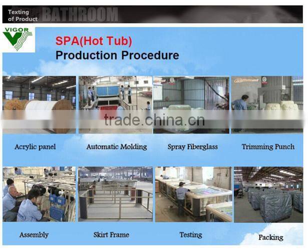 2015 Top selling Chinese manufacturer low price outdoor hot tub SPA