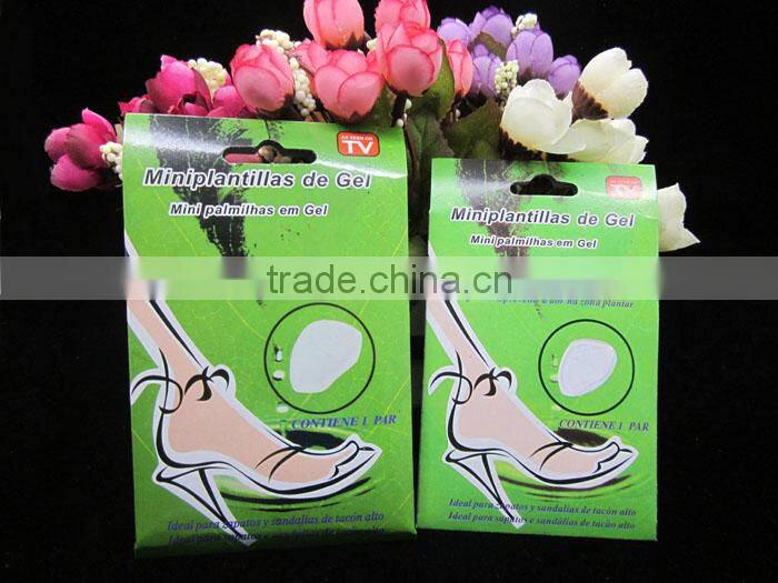 comfortable adhesive anti slip silicone rubber shoe pad