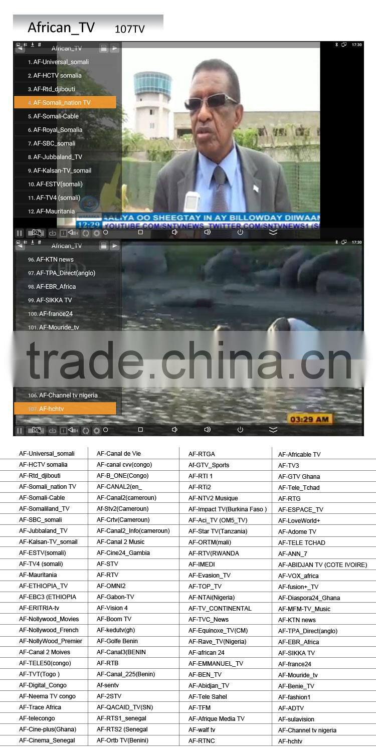 976 free TV channels rockchip cpu 4k output hybrid ott iptv box