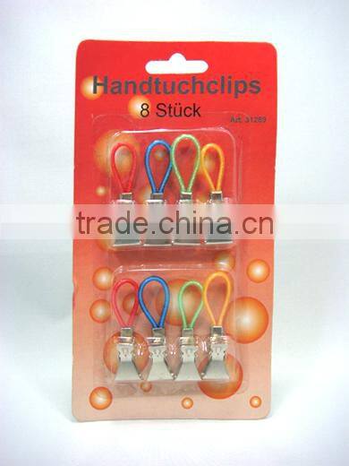Promotional 8pc Towel Pins/washcloth clips/Handtuch clips