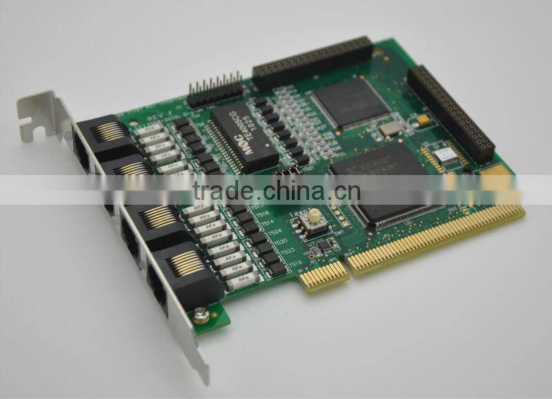 Best sell! 4 Ports E1/J1/T1 Digital Asterisk card TE410P