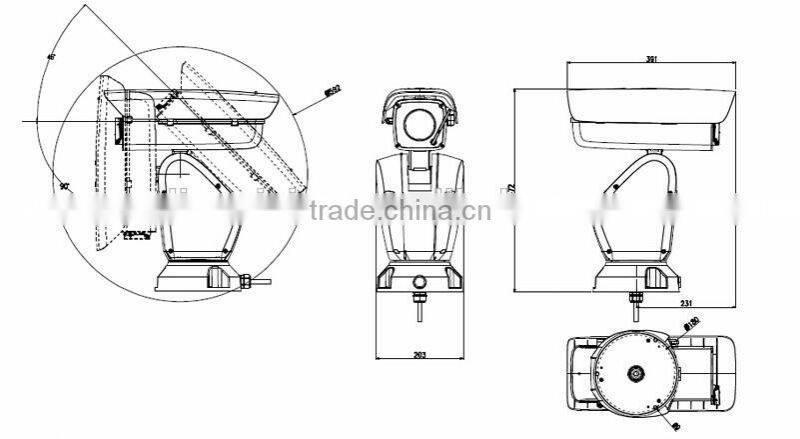 2MP 40x Super 300M IR Professional IP PTZ camera
