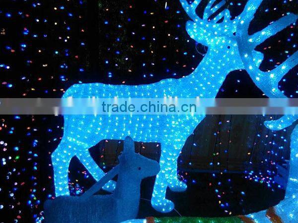 3D ABS led christmas reindeer motif light