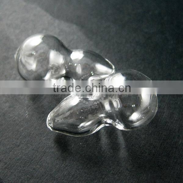 15x30mm transparent glass bottle gourd 2mm holes loose beads DIY beading jewelry supplies 3070061