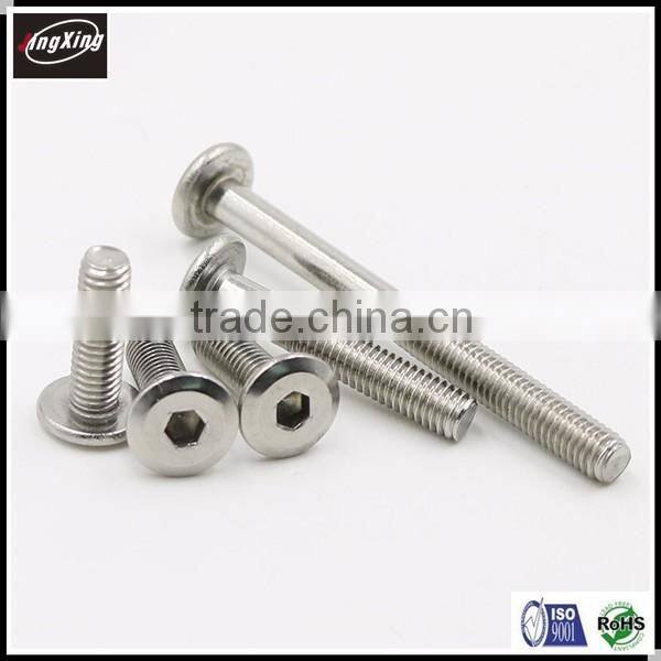 Flat head hex socket furniture bunk bed screw M5 M6 M7