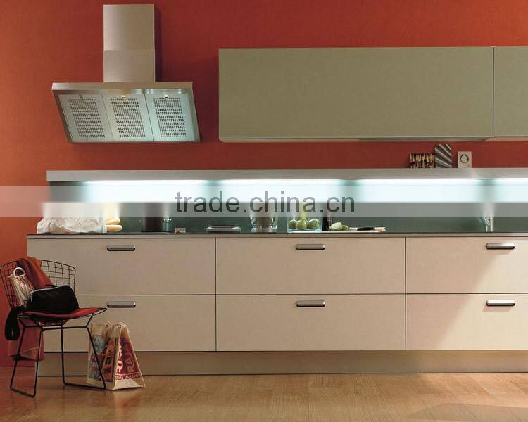high quality customized kitchen cabinets with uv decorative board MDF kitchen cabinet factory
