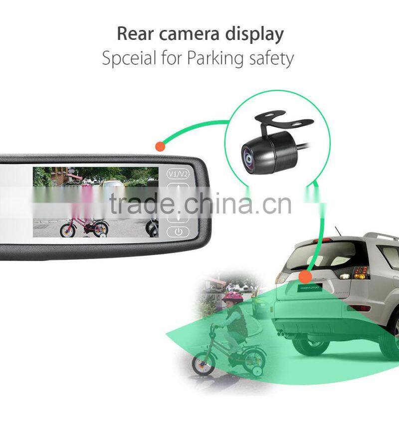 Full HD 4.3inch Car Rearview Mirror monitor