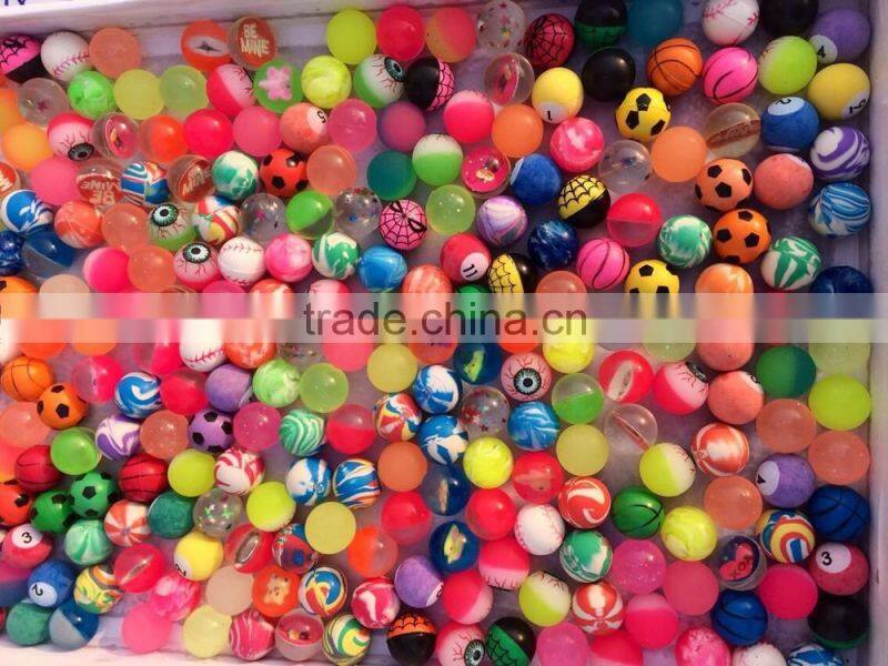 New design water bouncing ball colorful light up bouncing ball rubber bouncing ball