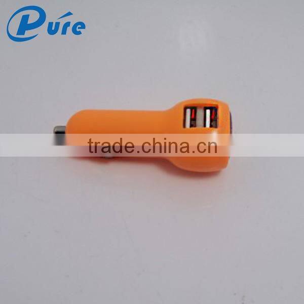 2016 newest design 5V 2.1A dual usb car charger factory car accessories shenzhen pure technology