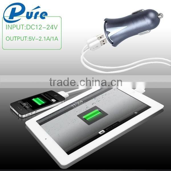 Car Charger USB Dual USB Port Charger Factory Supply Car Charger