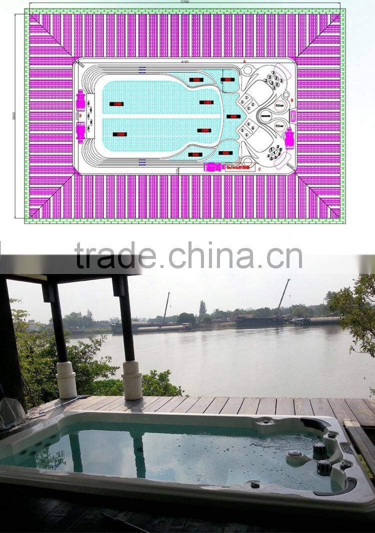 2014 USA Ballboa System Massage Hot Tub CE Certification Available Hot Tub JY8603