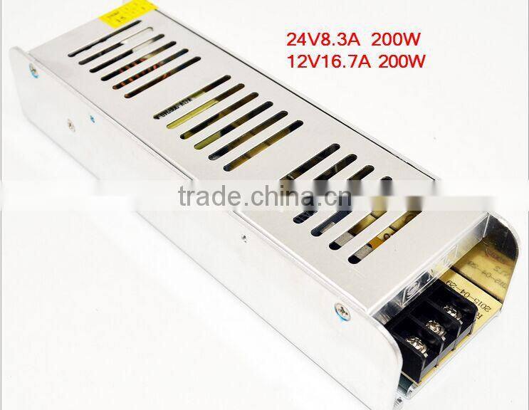 slim case 200W Switch Mode Power 12v 16.5a 200w power supply