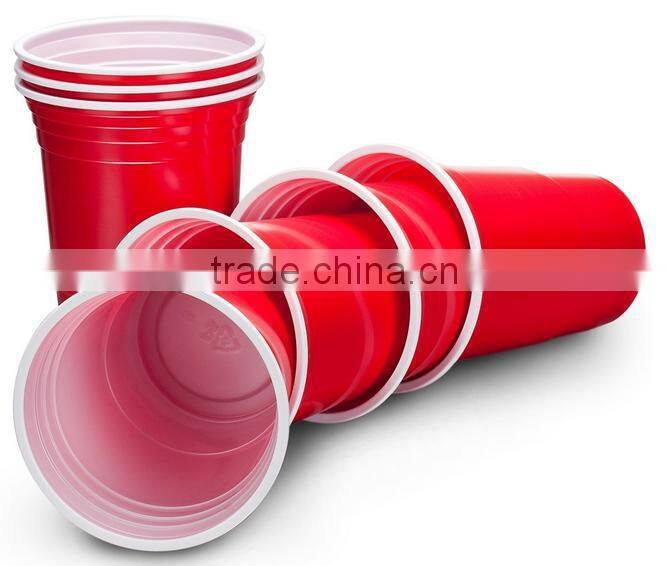 16oz cheap disposable plastic cups red plastic beer cups