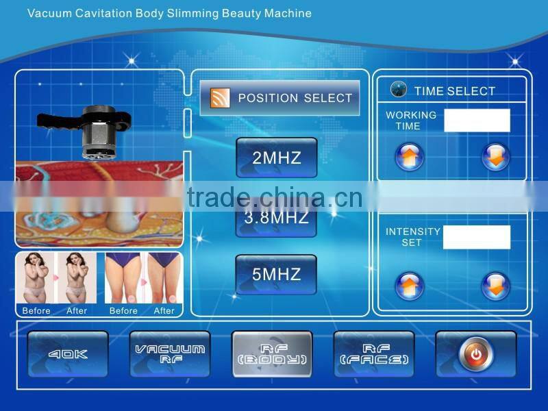Quick effective Radio Frequency Cavitation rf portable ultrasound machine for body slimming gel