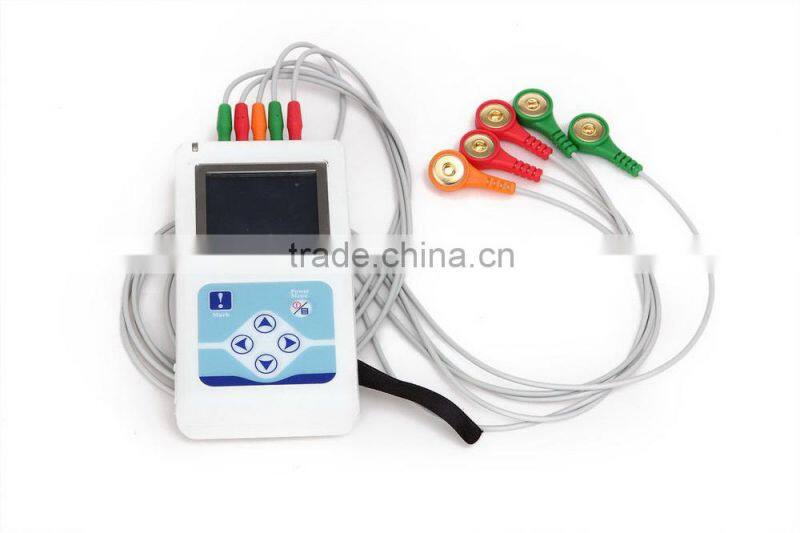 24 Hours Holter Monitor Medical Equipment Cardiac Heart Monitor 3/12 Channel ECG Holter Price with Free Software-Shelly