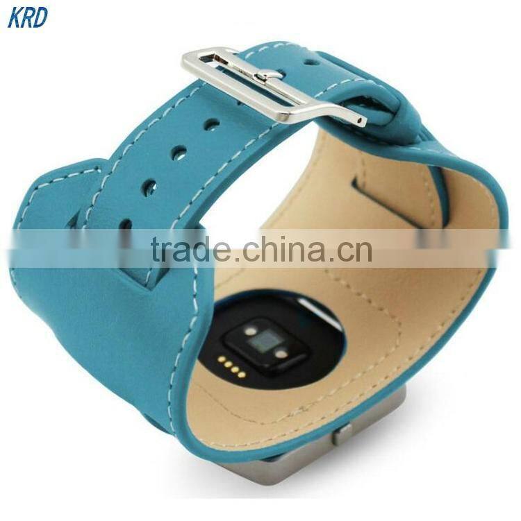 High Quality Cuff Bracelet Watchband Leather Strap For Fitbit Blaze Smart Watch
