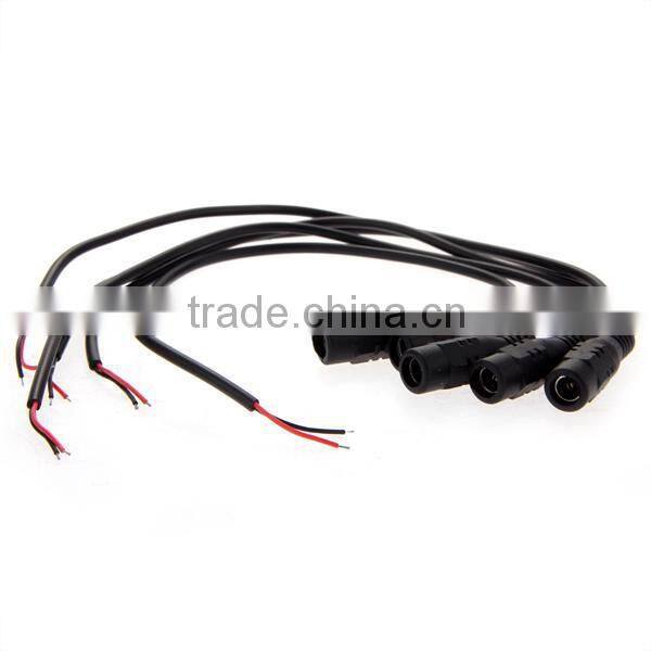5pcs DC Connector Cable Power Adapter Plug Female 2.15.5mm for CCTV Camera