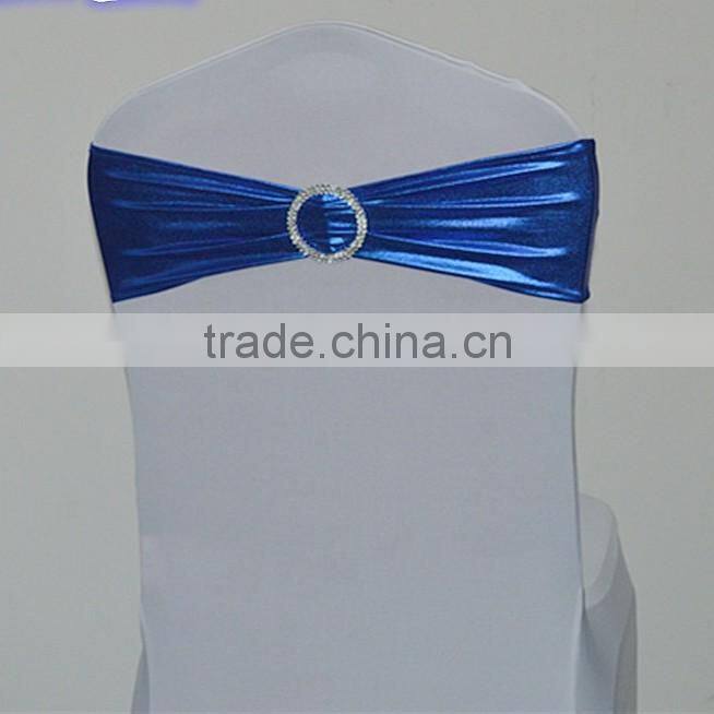 LGS031 royal blue satin chair sash wedding chair back tie for sale