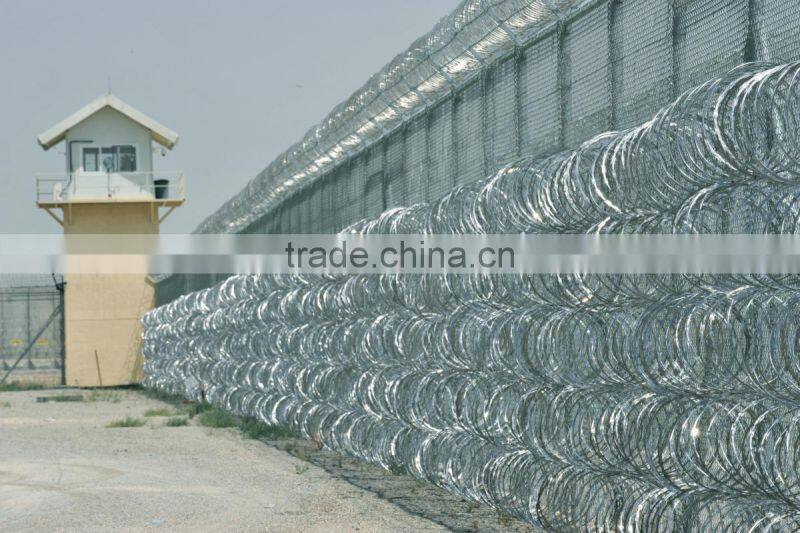 stainless steel concertina razor blade barbed wire