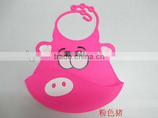 2013 Perfect design food grade silicone baby apron bib